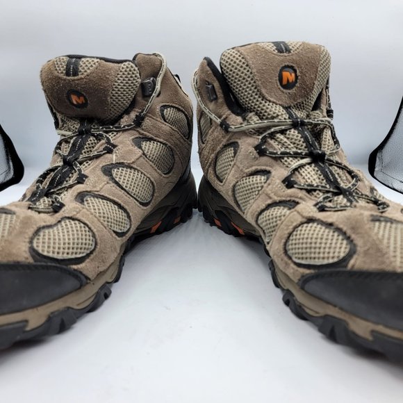 Merrell Brindle Mens 12 Brown Vent Mid Waterproof Outdoor Hiking Boots J160976C - Picture 2 of 12